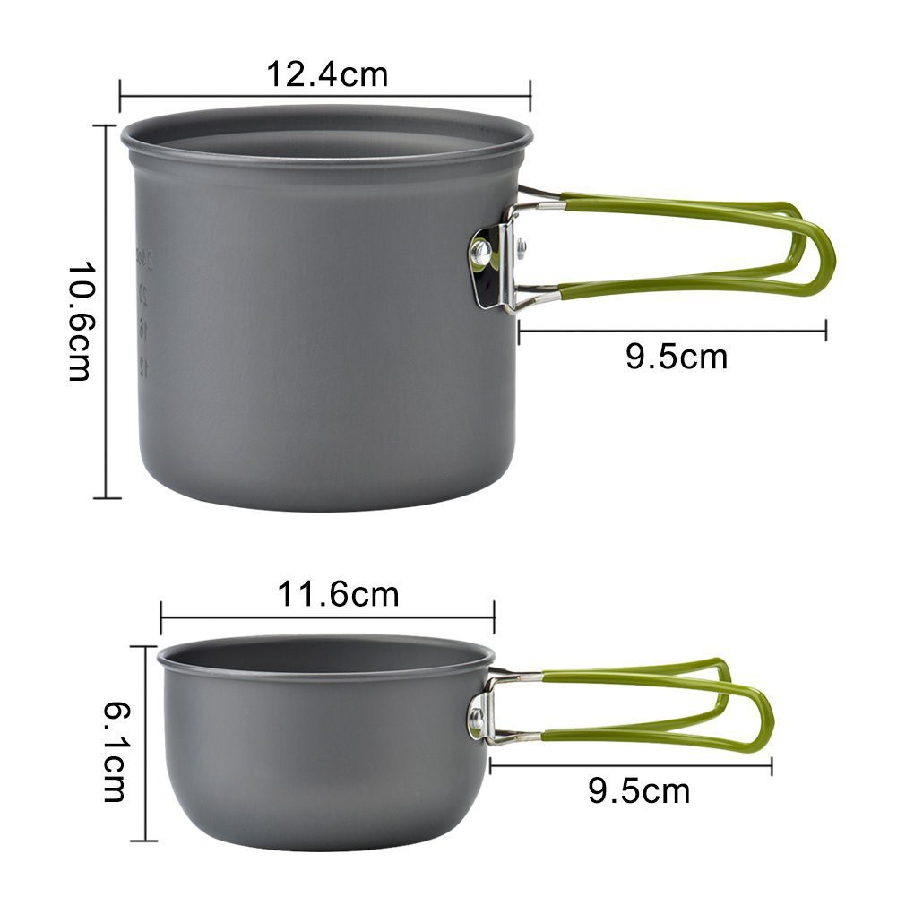 Bộ nồi nấu ăn dã ngoại cắm trại DS-101 dành cho 1- 2 người