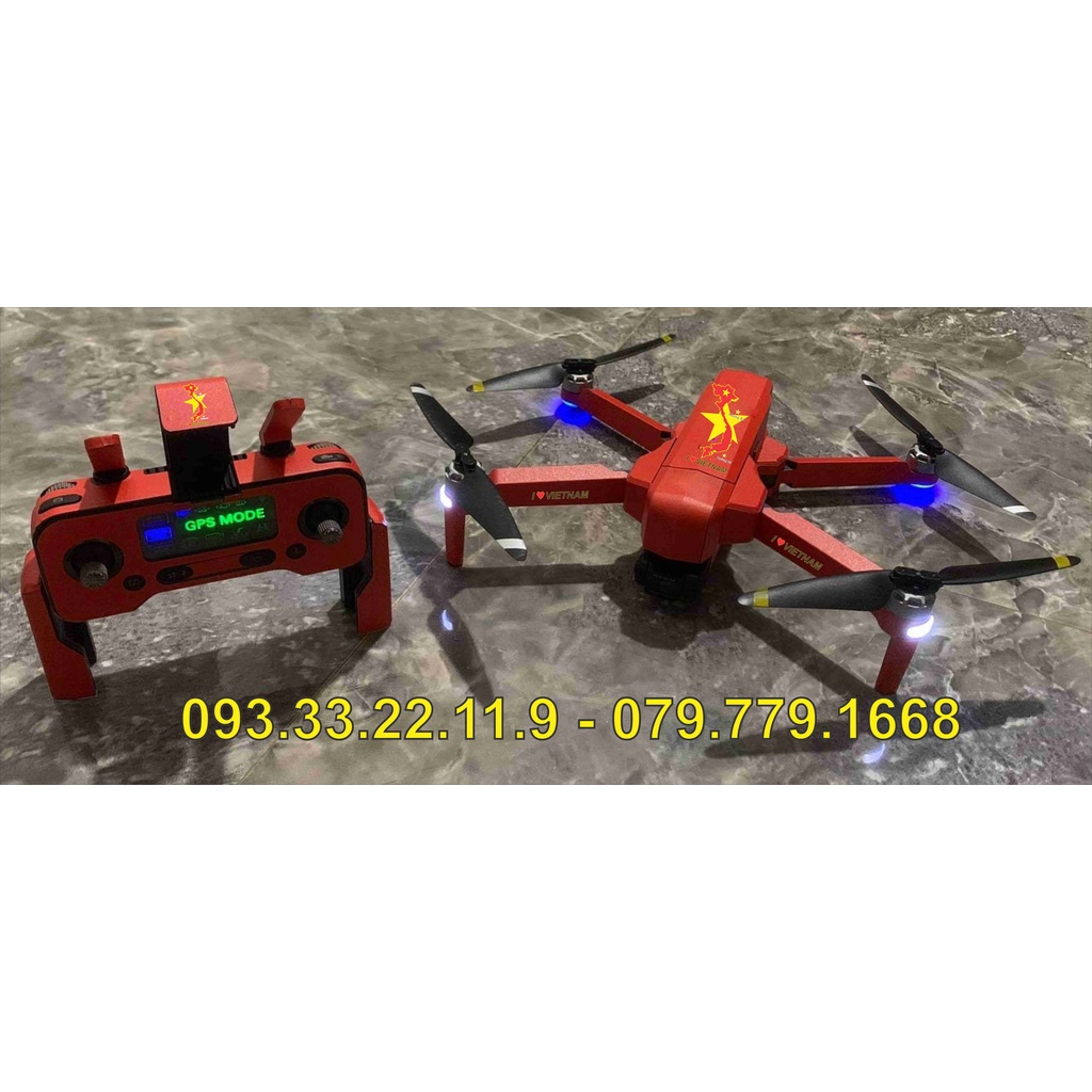 Skin Decal Dán Trang Trí Flycam Sjrc F11 4K Pro - Verion VN - Dán 3 Pin