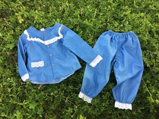 Set bộ thiết kế bé gái phối ren
