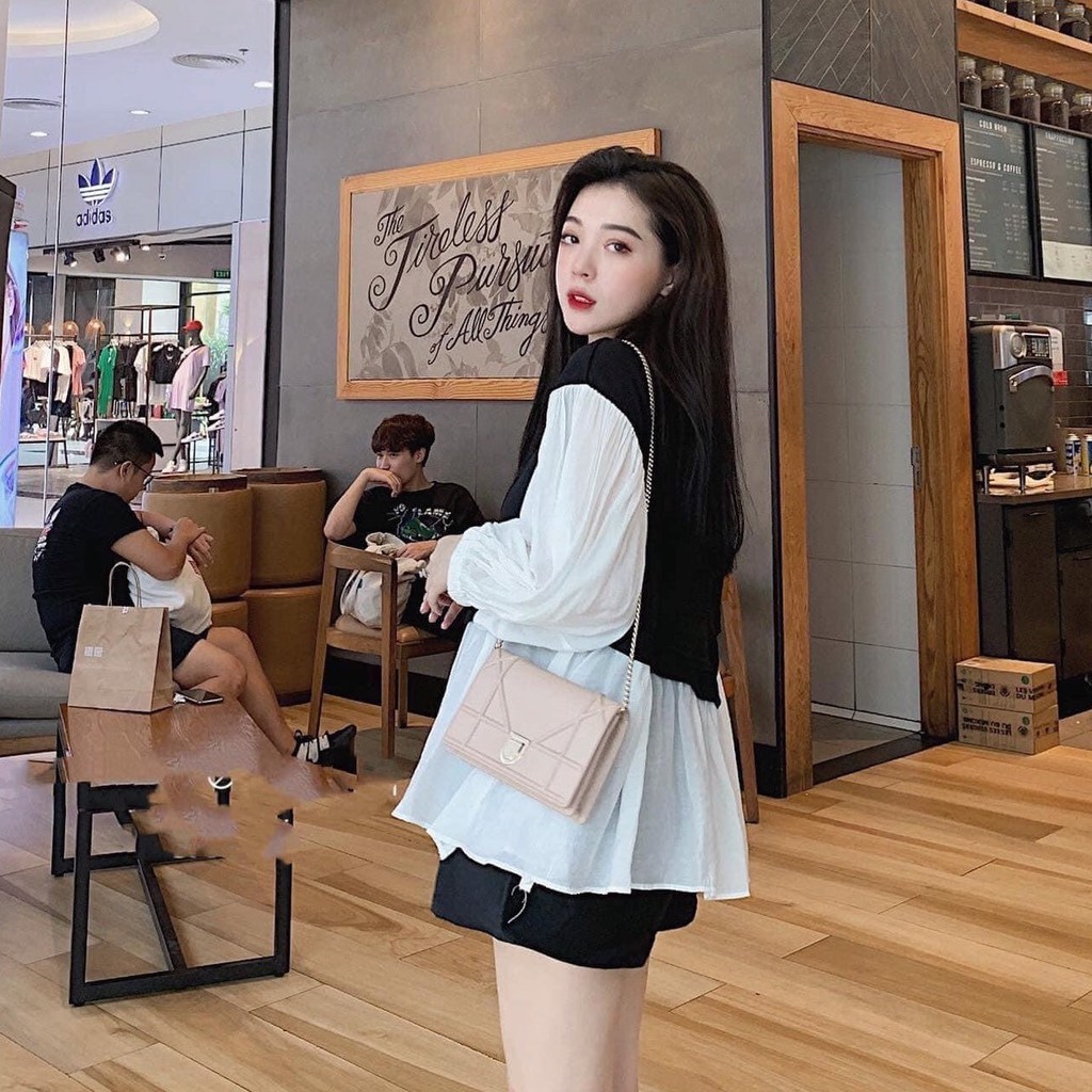 Áo bầu thu đông dài tay thiết kế babydoll siêu đẹp AD087