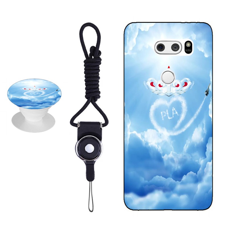 For LG V30+ Silica Gel Soft Phone Case