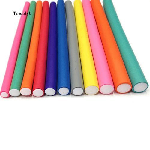 Set 10 Lô Uốn Tóc Xoăn Bằng Xốp Mềm Mại Tiện Dụng