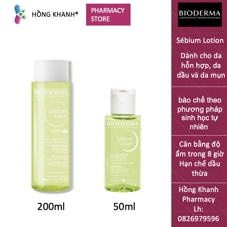 Sébium Lotion - Cân bằng pH và duy trì độ ẩm trên da