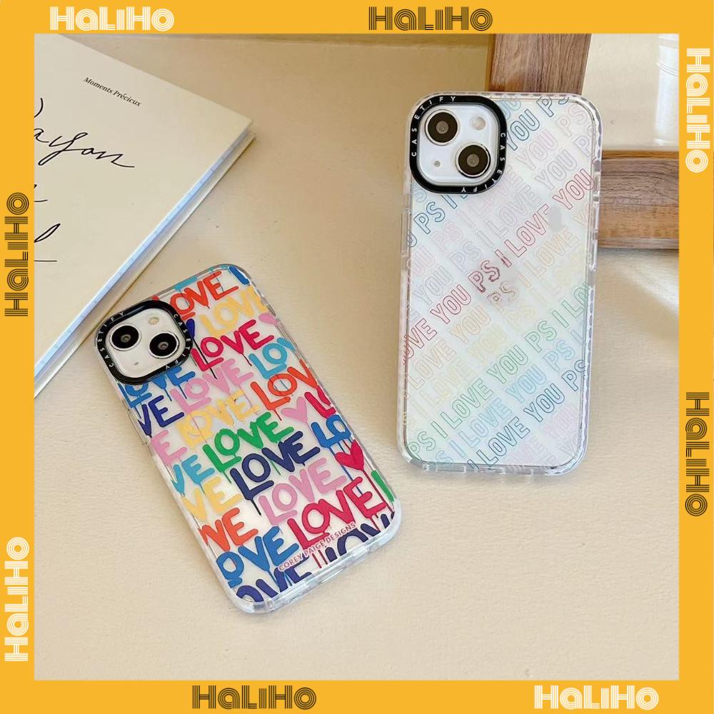 iPhone Case Silicone Soft Case Clear Case Thickened Shockproof Protection Camera Color English Compatible For iPhone 11 iPhone 13 Pro Max iPhone 12 Pro Max iPhone 7 Plus iPhone xr