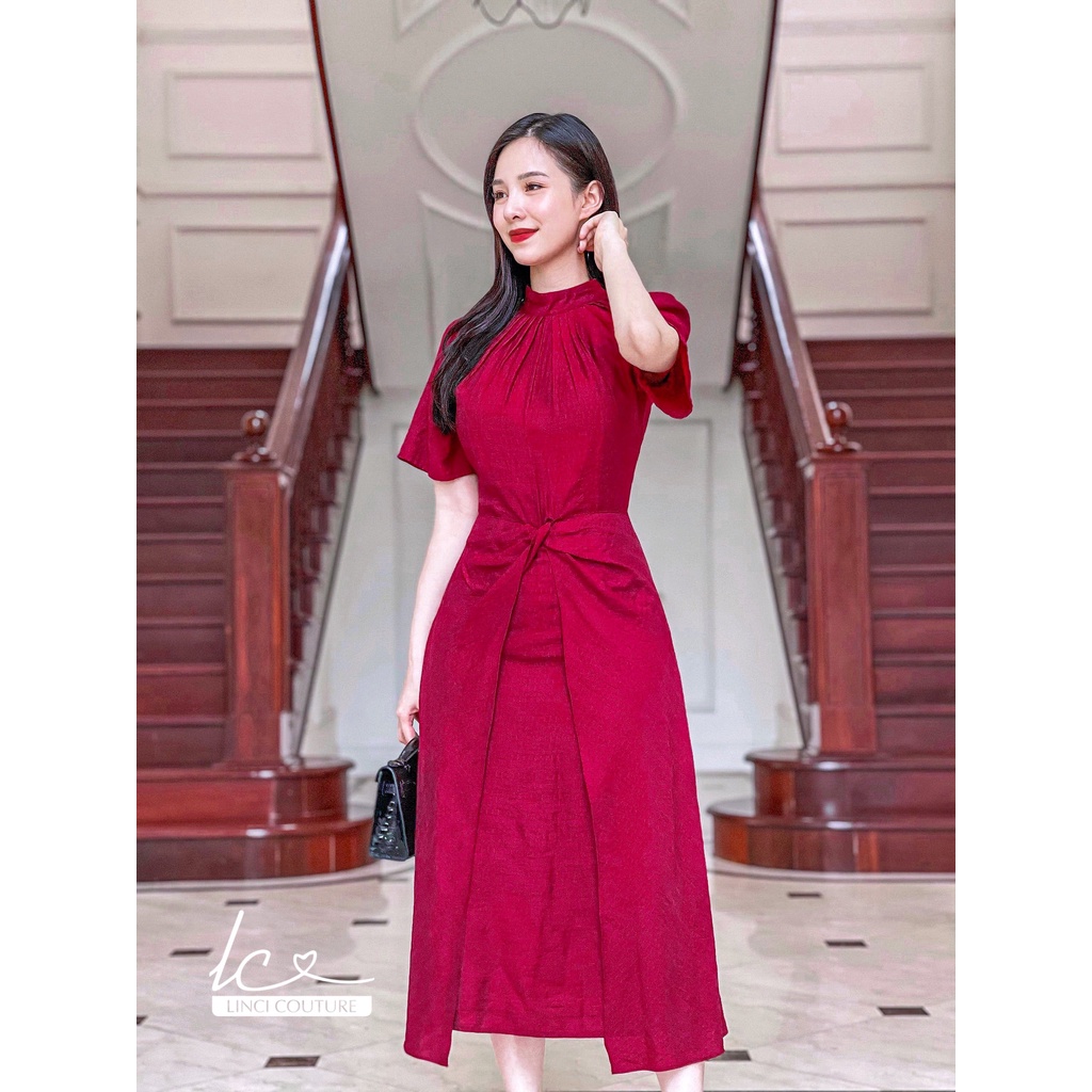 Váy LinCi Darling chất lilen nhẹ mát, dáng dài sang chảnh - LinCi Couture