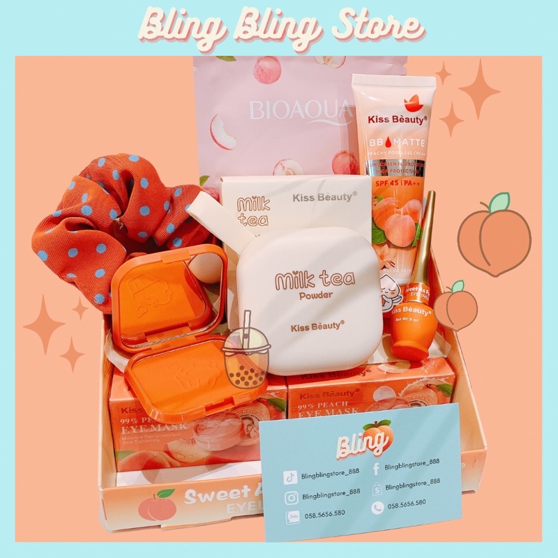 Combo trang điểm set trang điểm đầy đủ bộ trang điểm cá nhân tone đào 3