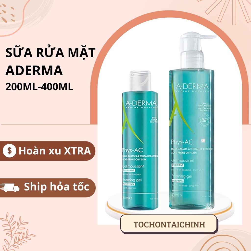 Sữa rửa mặt Aderma