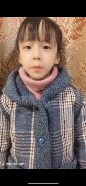 Măng tô dạ lót lông ấm cho bé gái