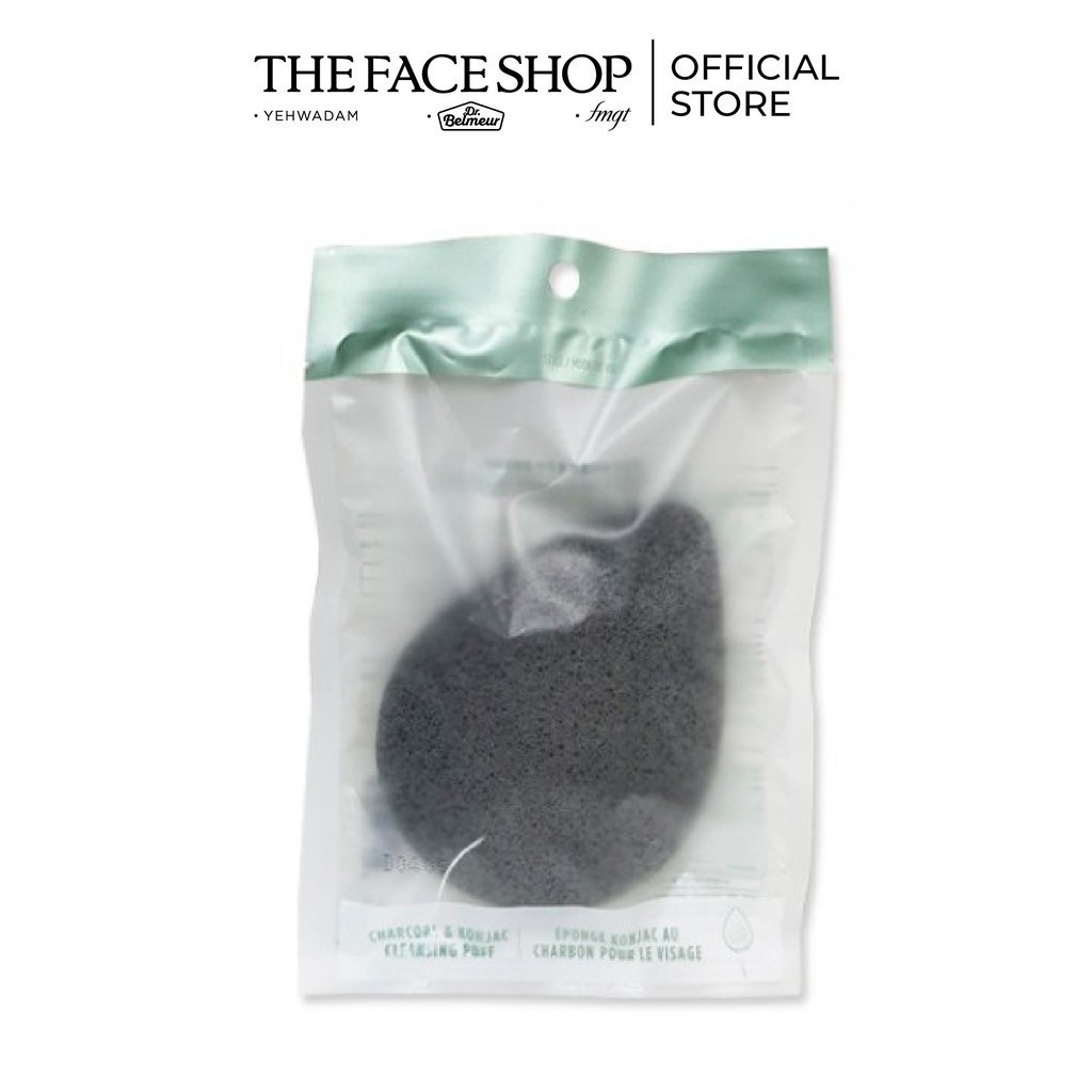[Mã FMCGMALL - 8% đơn 250K] Dụng Cụ Làm Sạch Da TheFaceShop Daily Beauty Tools Charcoal&Konjac Cleas 1EA | BigBuy360 - bigbuy360.vn