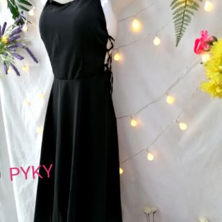 🌺DTB202242244 ĐẦM XÒE ĐAN LƯNG THẮT DÂY EO (CẬN VẢI)🌺