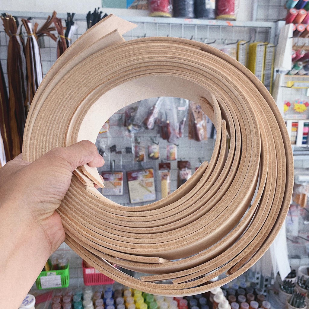 Phôi dây nịt từ da Veg Italy chưa nhuộm