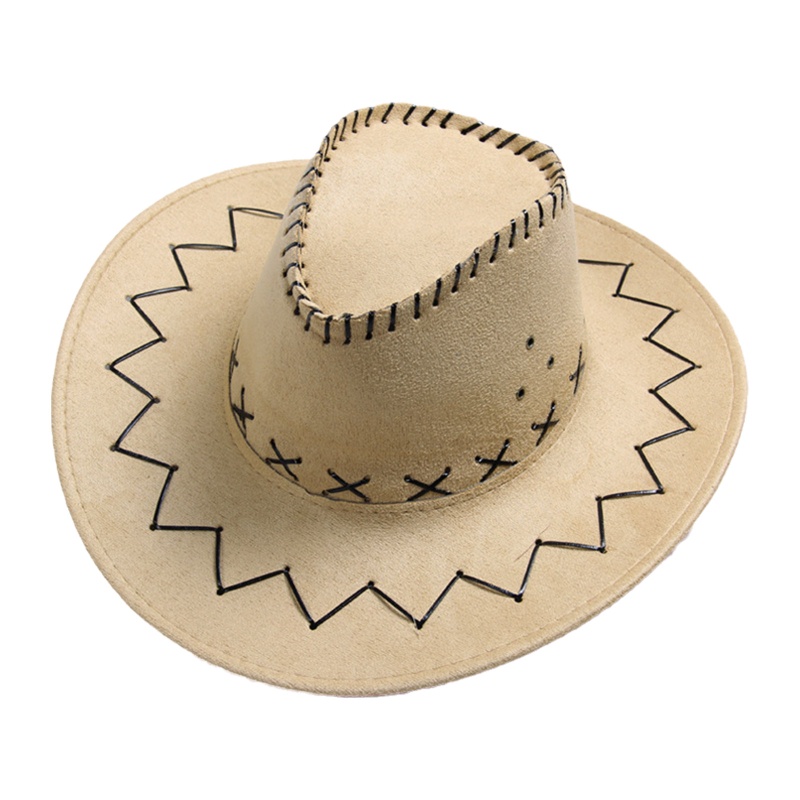 Mũ Cao Bồi Vành Rộng Phong Cách Cao Bồi Cổ Điển Dễ Phối Đồ