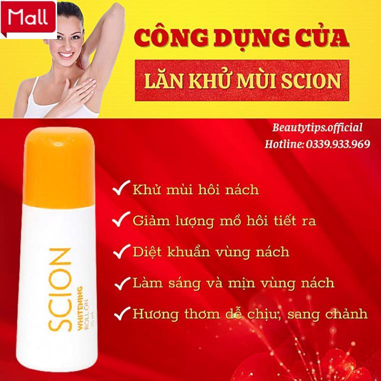 Lăn Khử Mùi Scion Nuskin Chính Hãng - Lăn Nách Scion Mẫu Mới - Khử Mùi Hôi Nách Hôi Chân 75ml $ _Shopee Mall