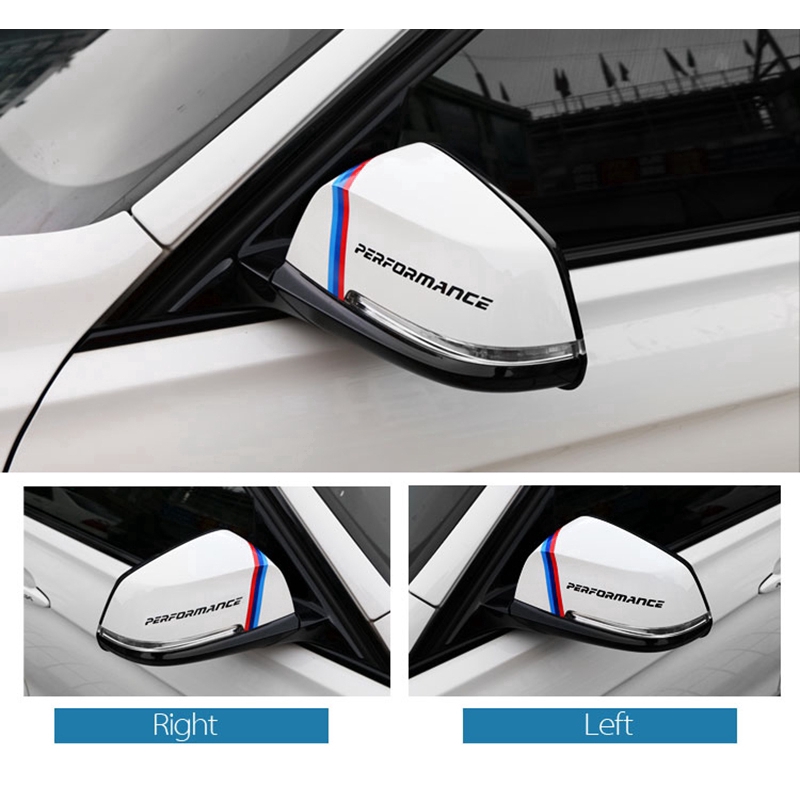 1 Cặp Đề Can Dán Gương Chiếu Hậu Xe Hơi Thể Thao BMW 1 3 4 5 Series
