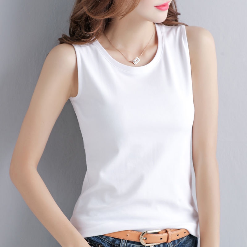 Áo thun ba lỗ nữ trơn sát nách thun cotton 4 chiều SALLY-SN102