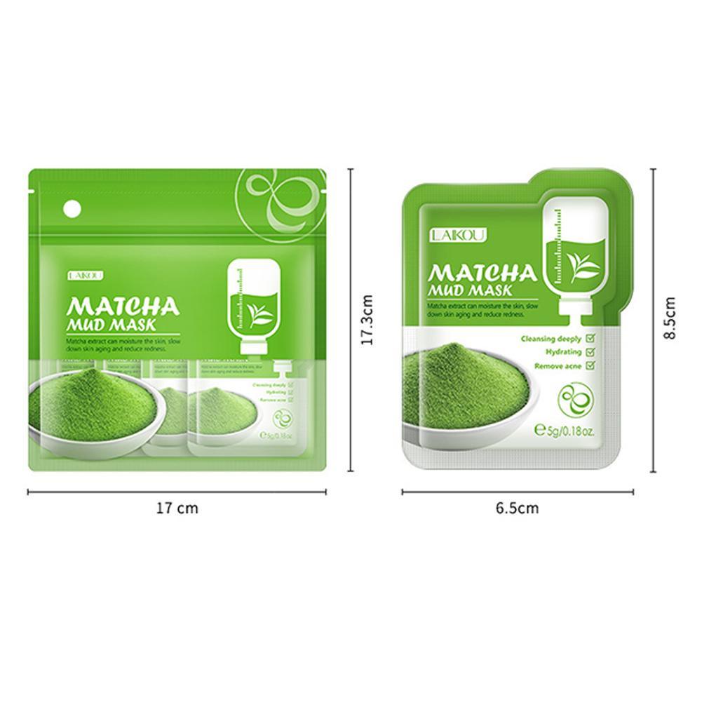 [Hàng mới về] Mặt nạ đất sét trà xanh dưỡng ẩm sảng khoái chăm sóc da hiệu quả