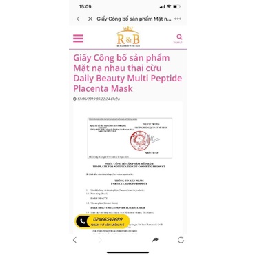 MẶT NẠ PHỤC HỒI DƯỠNG TRẮNG CHỐNG LÃO HÓA DA NHAU THAI CỪU