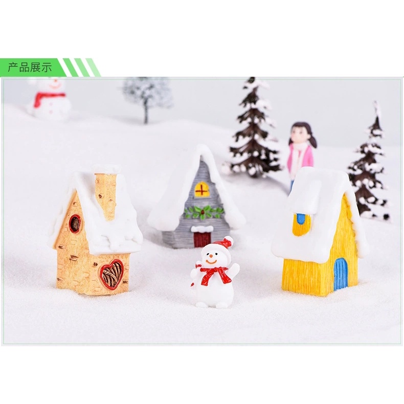 |FREESHIP| Phụ kiện NHÀ PHỦ TUYẾT trang trí Noel, Giáng sinh- Phụ kiện trang trí, mô hình tiểu cảnh