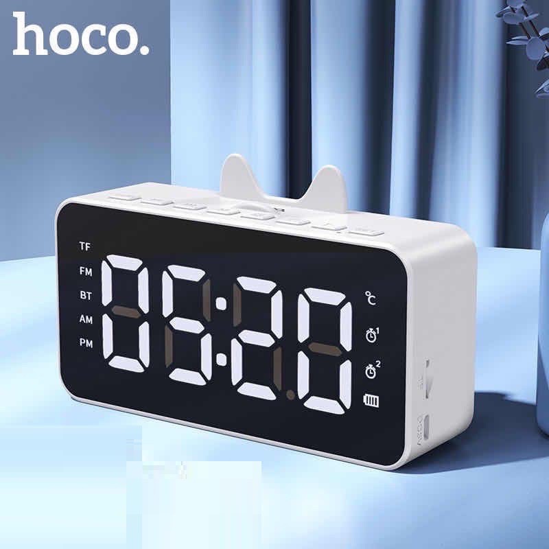 Loa Bluetooth Hoco HK7 Kiêm Đồng Hồ Báo Thức - BH Chính Hãng