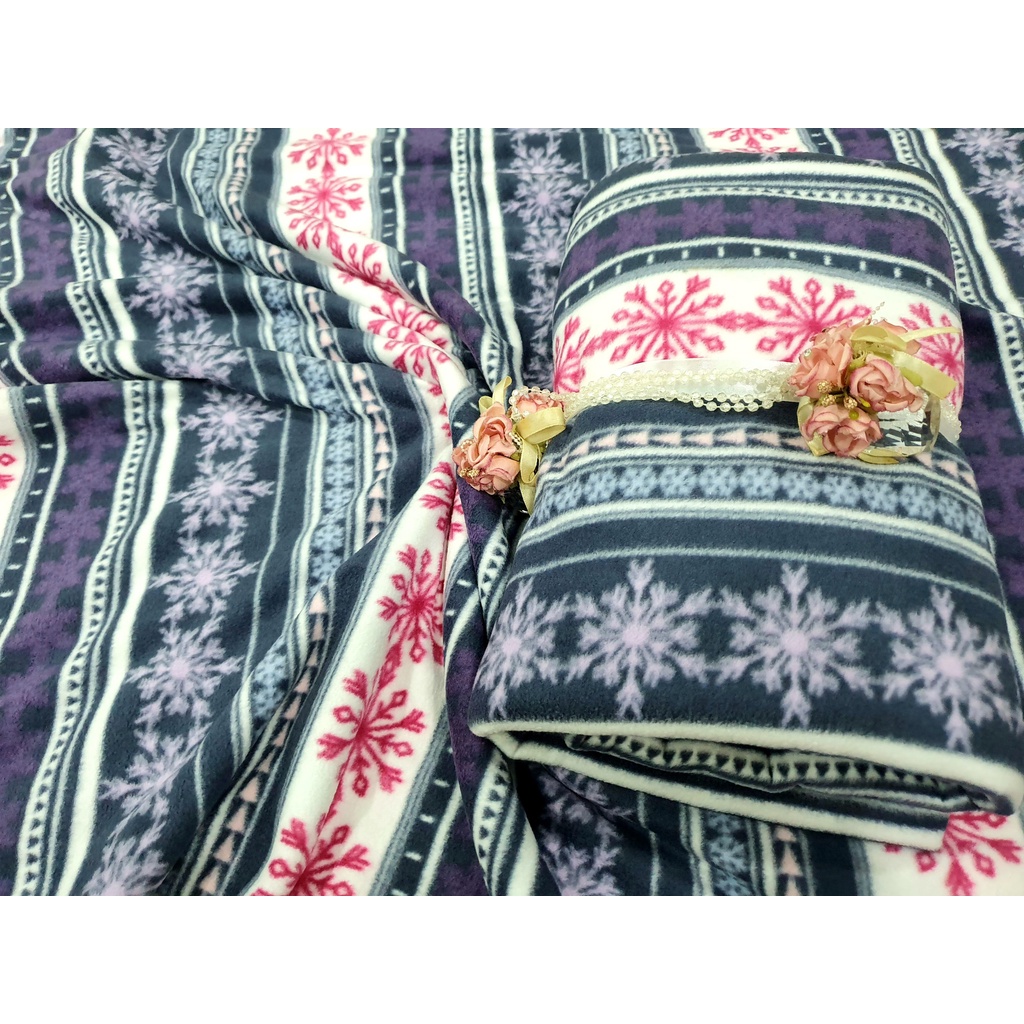 Mền nit cotton Thái HOA VĂN văn phòng, đi xe, đi học