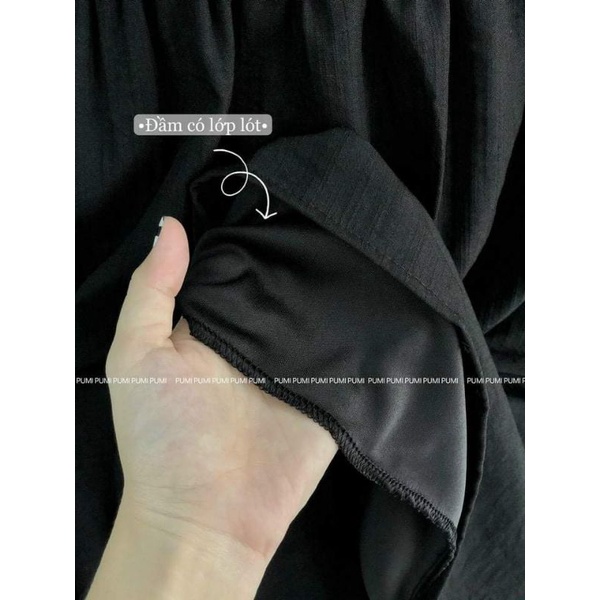 Đầm midi đen hở lưng