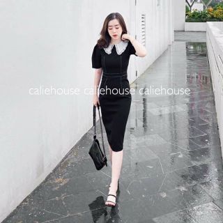 Váy cổ ren tiểu thư
