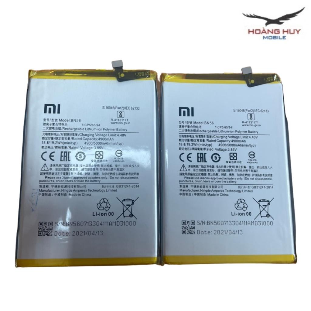 Pin Redmi 9A/9A/Poco M2/BN56 Dung Lượng 4900mAh Hàng Zin Nhập Khẩu Bảo Hành 6 Tháng 1 Đổi 1