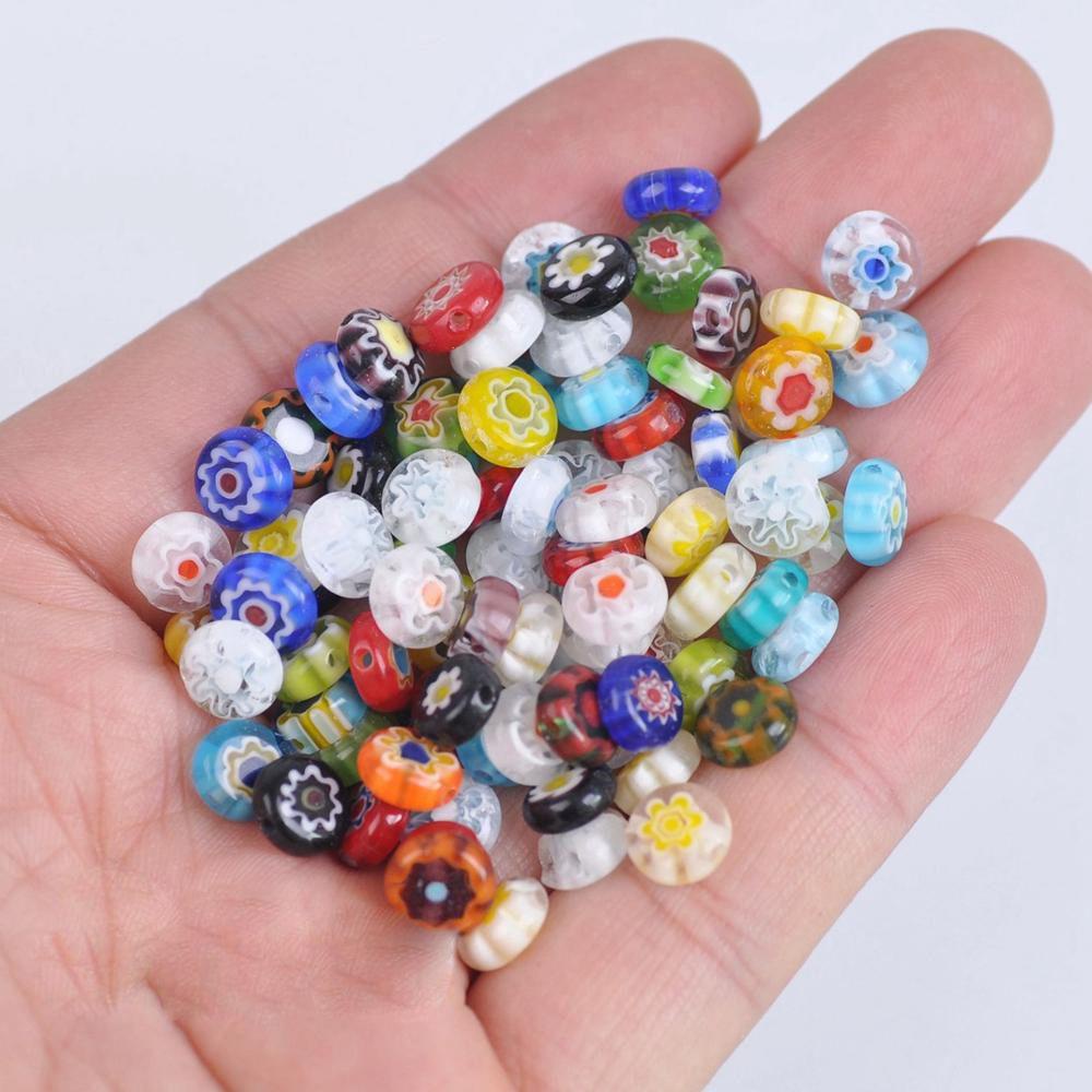 Chuỗi Hạt Nhựa Acrylic 6mm 8mm 10mm Nhiều Màu Sắc