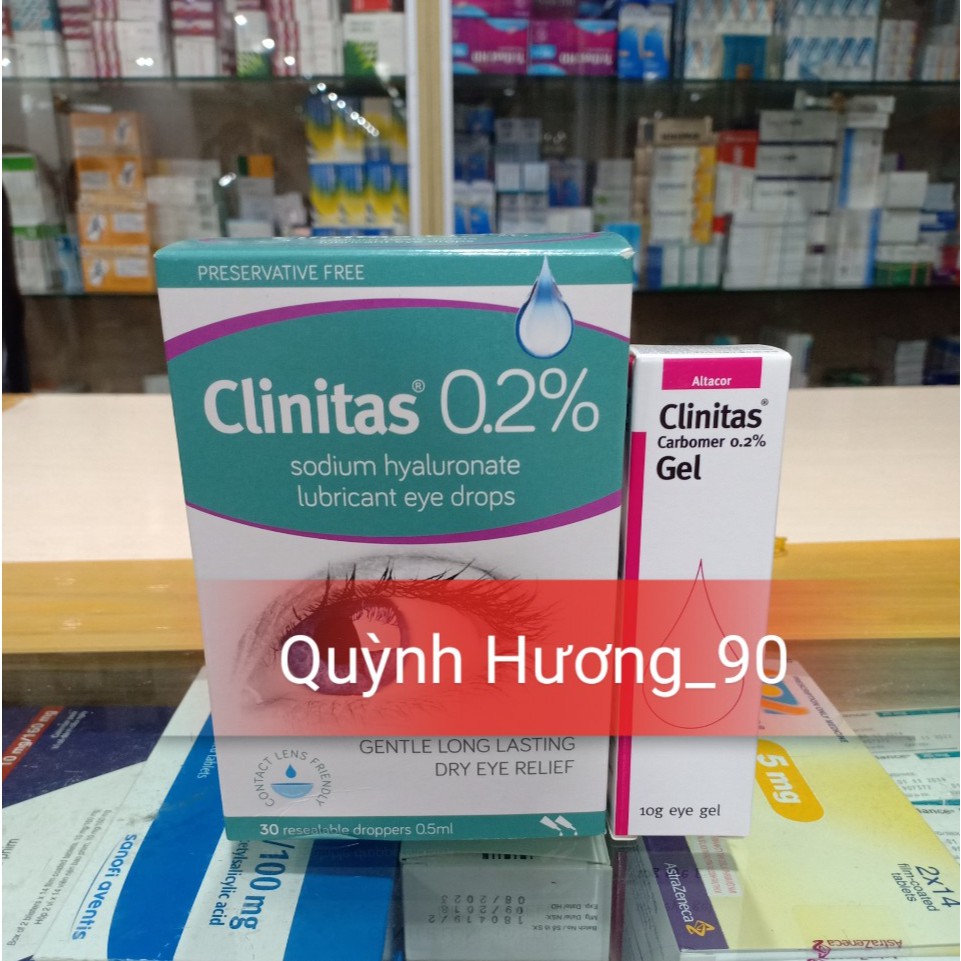 Nhỏ mắt CLINITAS 0.2% dành cho mắt khô mỏi