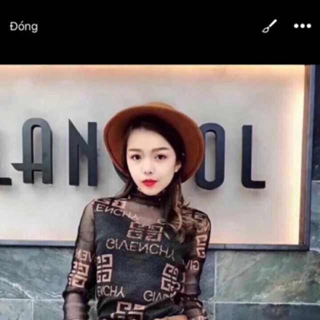 Áo nhũ zen 2 lớp đinh đá cao cổ