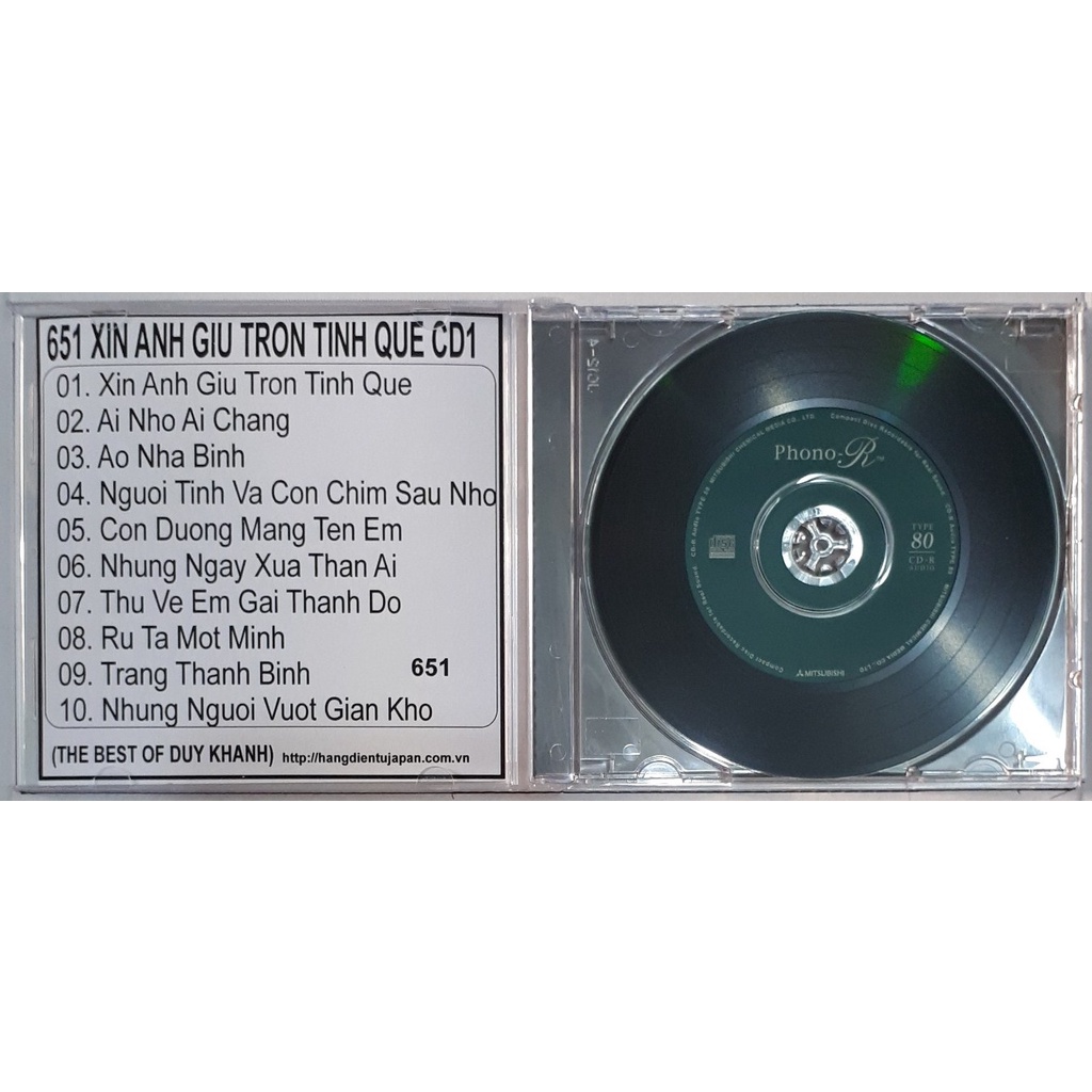 Bộ 4 CD ca sĩ Duy Khánh Xin giữ trọn tình quê