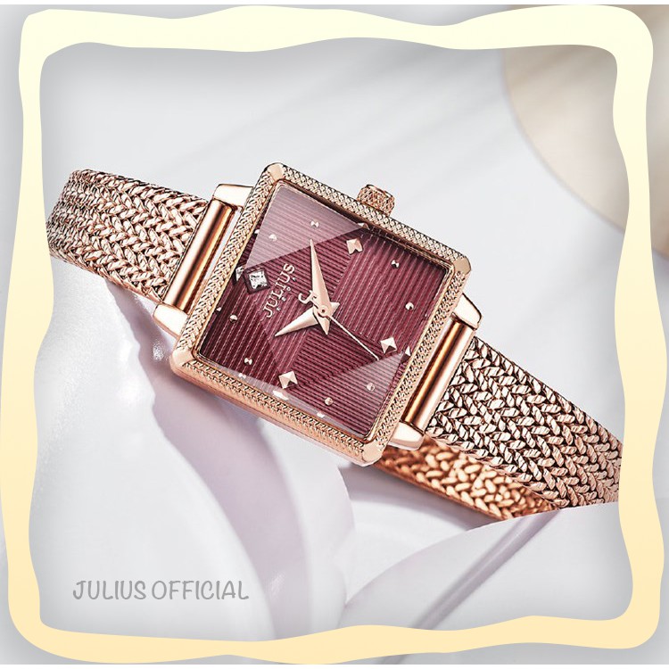 Đồng hồ nữ JULIUS JA-1219 dây thép | Julius Official
