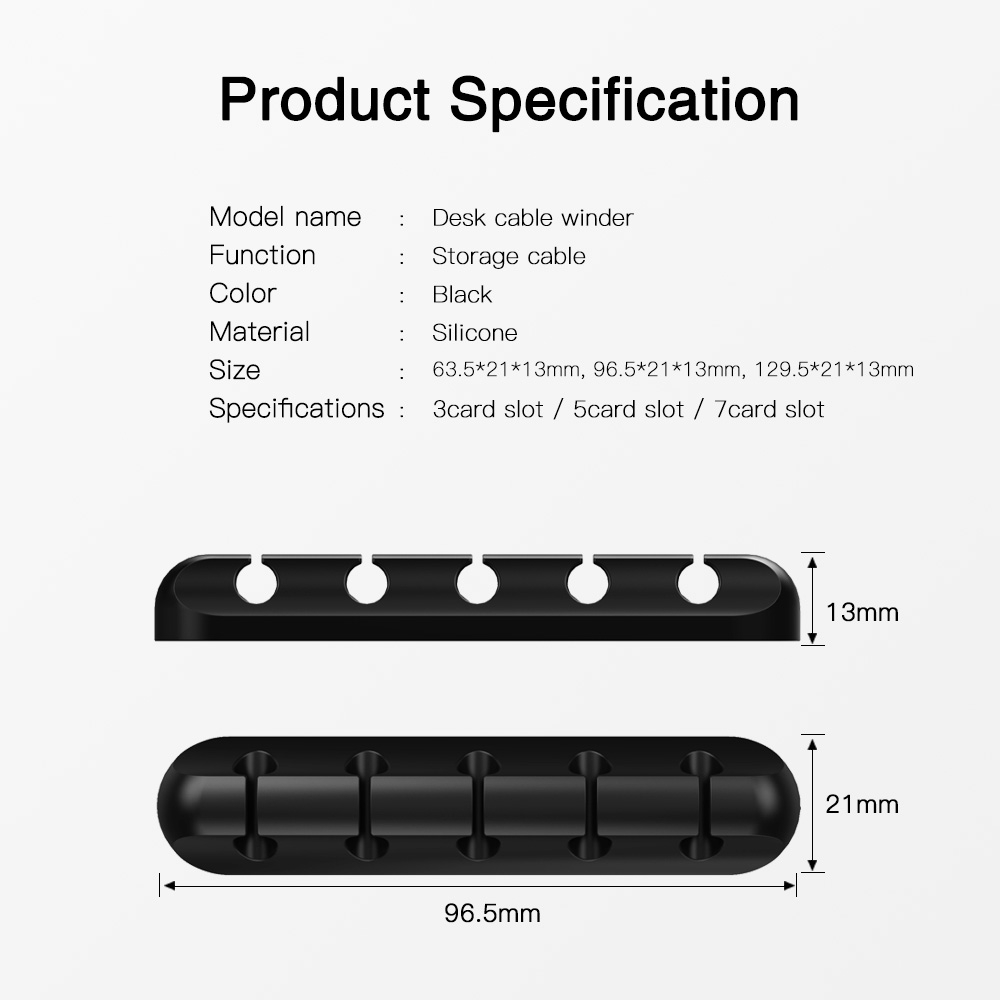 Kẹp Ankndo cố định dây cáp USB để bàn tiện dụng