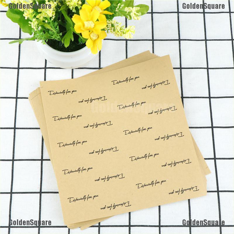 Set 200 Nhãn Dán Giấy Kraft In Chữ Especially For You Trang Trí Túi Bánh DIY