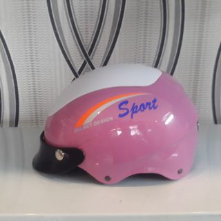 Mũ vá lưỡi trai màu hồng, mũ nửa đầu lưỡi trai ( chính hãng)