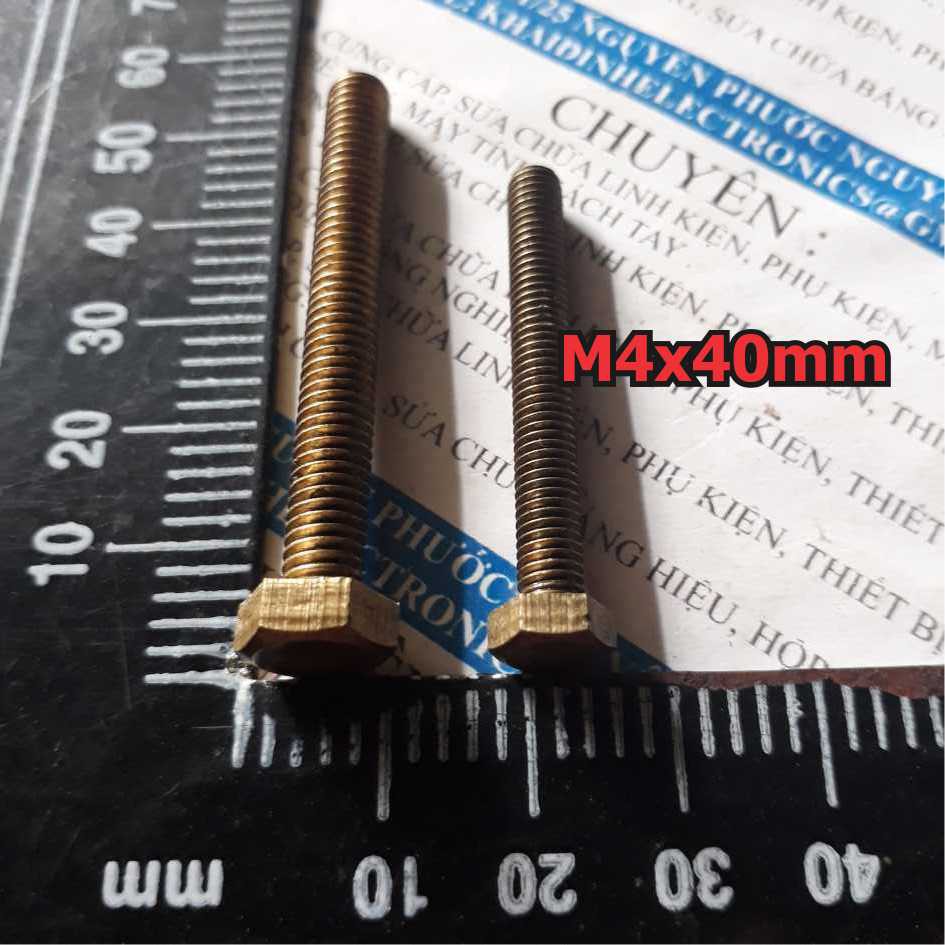 3 con BULONG đồng dẫn điện tốt 5x40mm kde2470