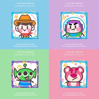 Gương mini bỏ túi Toystory bằng da