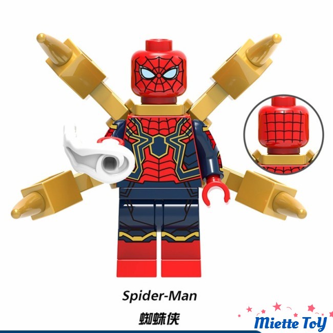 MIE Lego Thor Loki Hela Odin Iron Man Spiderman Marvel Super Heroes Building Blocks Education Toys Gifts
