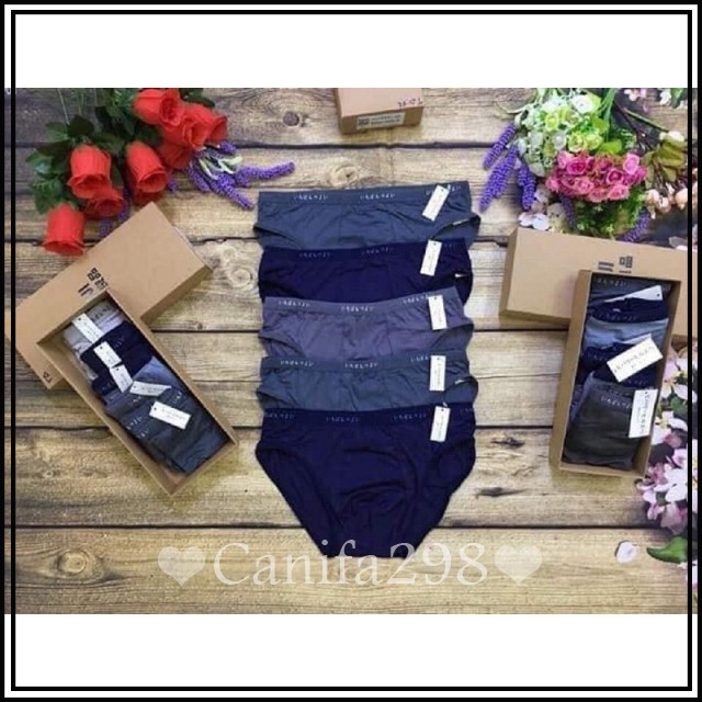 Hộp 5 quần sịp chéo Nam cotton