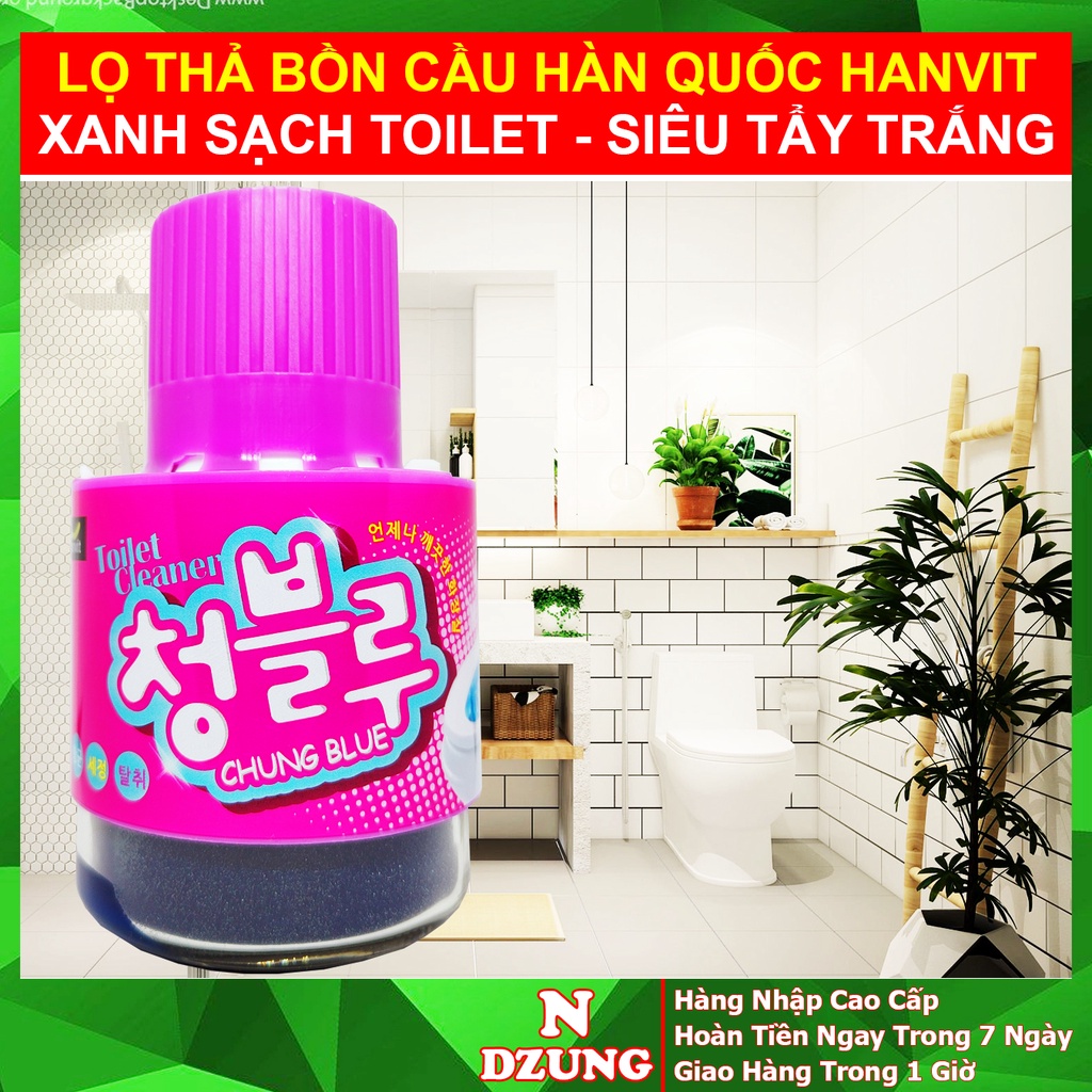 Lọ Thả Bồn Cầu Hàn Quốc - Cốc Thả Bồn Cầu - Tẩy Toilet - Khử Mùi Toilet - Diệt Khuẩn, Sạch Bệ Xí, Thơm - NDZUNG