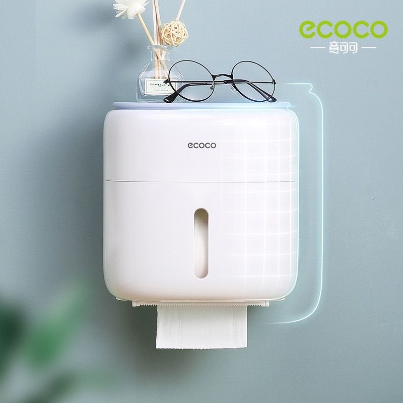 Hộp đựng giấy vệ sinh thông minh ECOCO 2IN1 mẫu mới 2021