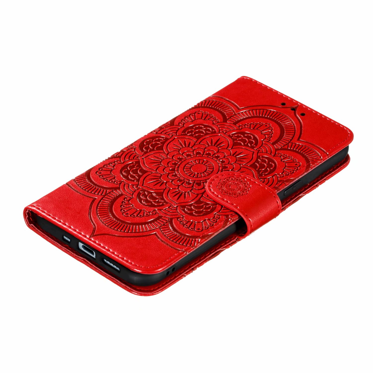 MANDALA Bao Da Dập Nổi Sang Trọng Họa Tiết Hoa Cách Điệu Cho Iphone 12 Mini Pro Max | BigBuy360 - bigbuy360.vn