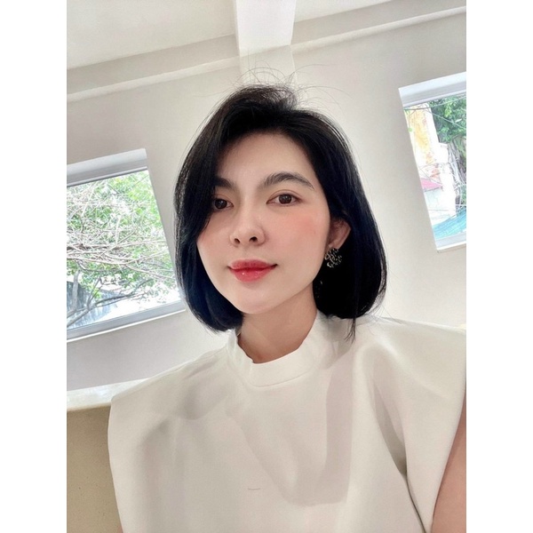 Khuyên tai / bông tai chữ X phối da sz nhỏ cao cấp 🍓