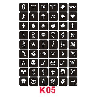 Mẫu hình xăm K05 set 54 khuôn a1809