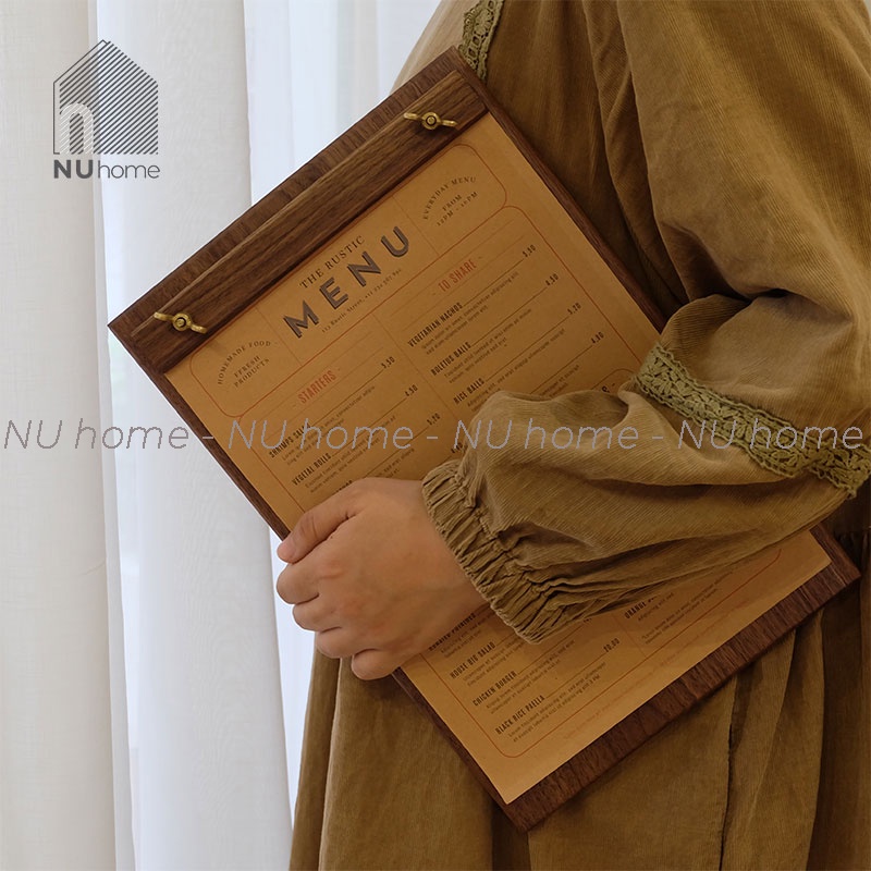 nuhome.vn | Kẹp menu gỗ để bàn - Kento, được thiết kế đơn giản đẹp mắt bằng chất liệu gỗ tự nhiên cao cấp
