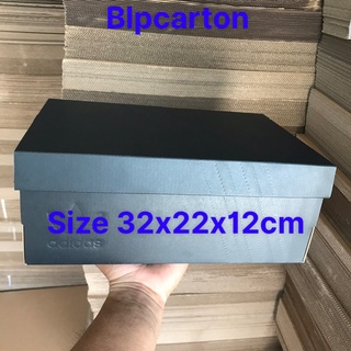 HỘP ĐỰNG GIÀY ADIDAS SIZE 32X22X12CM MÀU FULL ĐEN BỘ 20 HỘP