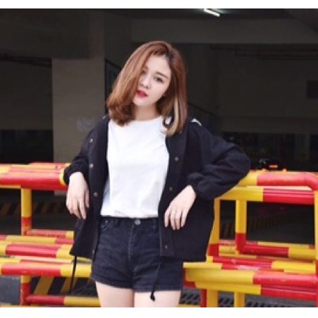 Áo khoác nữ kaki kèm mũ FREE size phong cách năng động AKD22F | BigBuy360 - bigbuy360.vn
