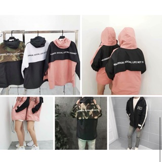 Áo gió error nam nữ unisex