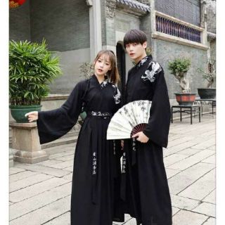 Hán phục đôi Set 6 - Tàng Long Hắc Y (Hán phục nam + nữ)