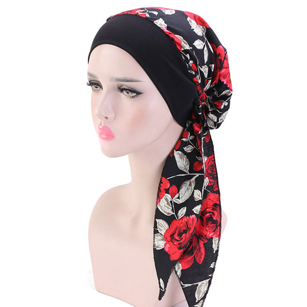Băng Đô Turban Co Giãn In Họa Tiết Phong Cách Hồi Giáo Có Thể Điều Chỉnh